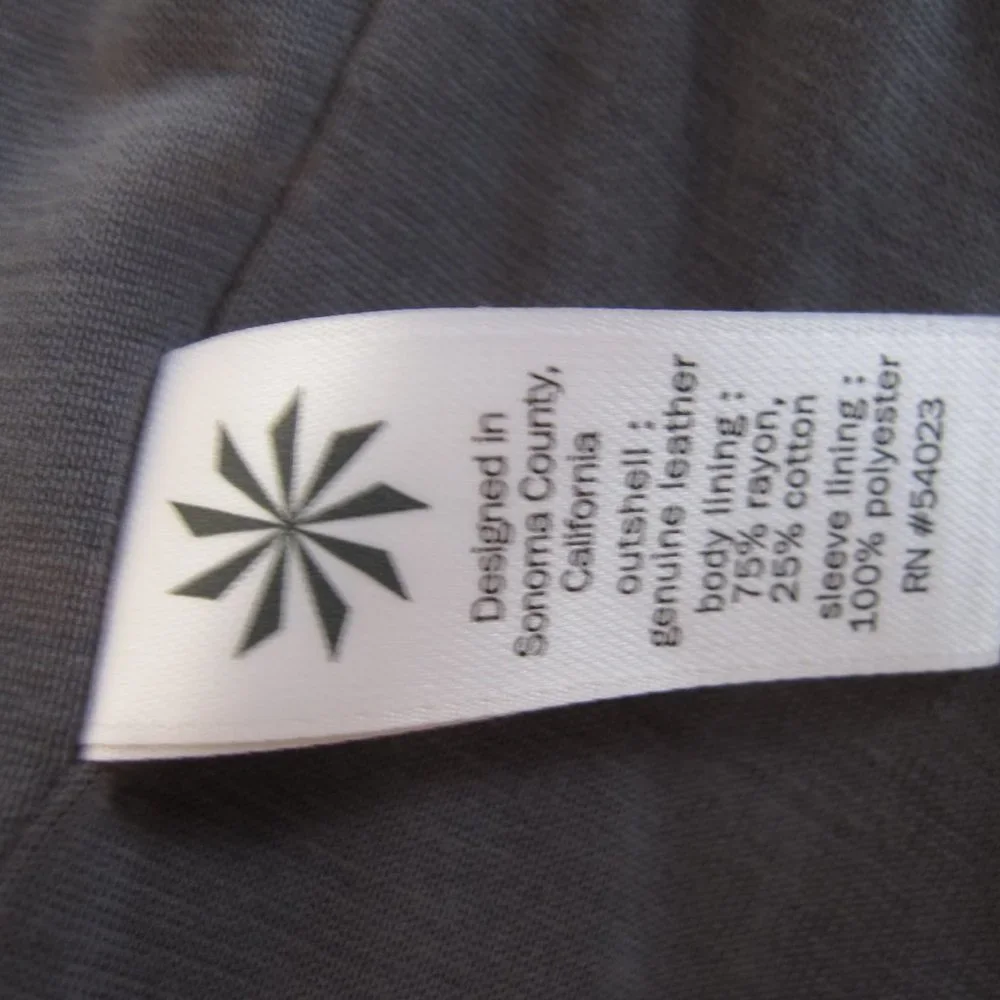 Athleta Salt Flat Leather Moto Jacket - Like New - Picture 12 of 13